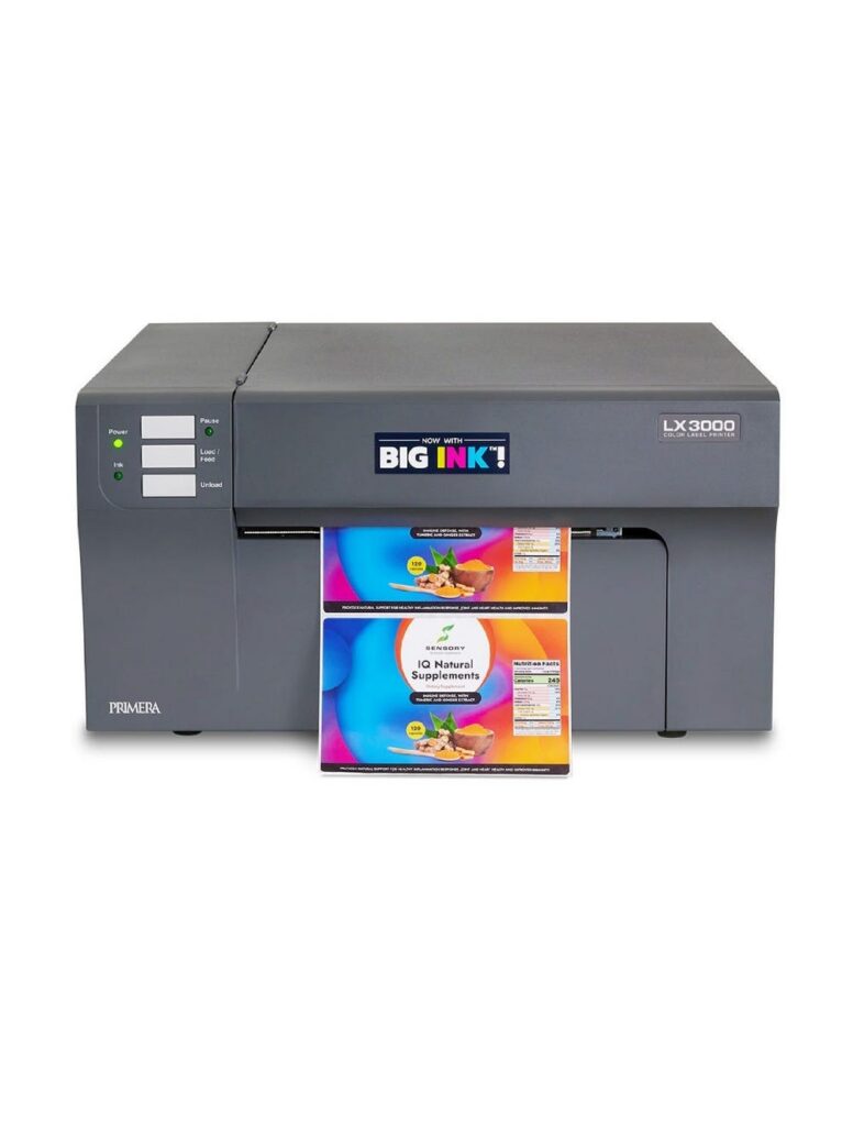 LX3000 Color Label Printer, Pigment Ink