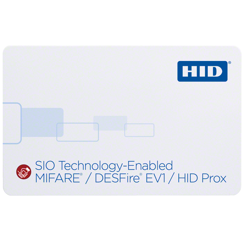 38xx Tarjeta habilitada con SIO MIFARE DESFire EV1 + Prox